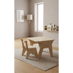 Mesa y Silla Infantil Regulable 3 Alturas (2-8 años)