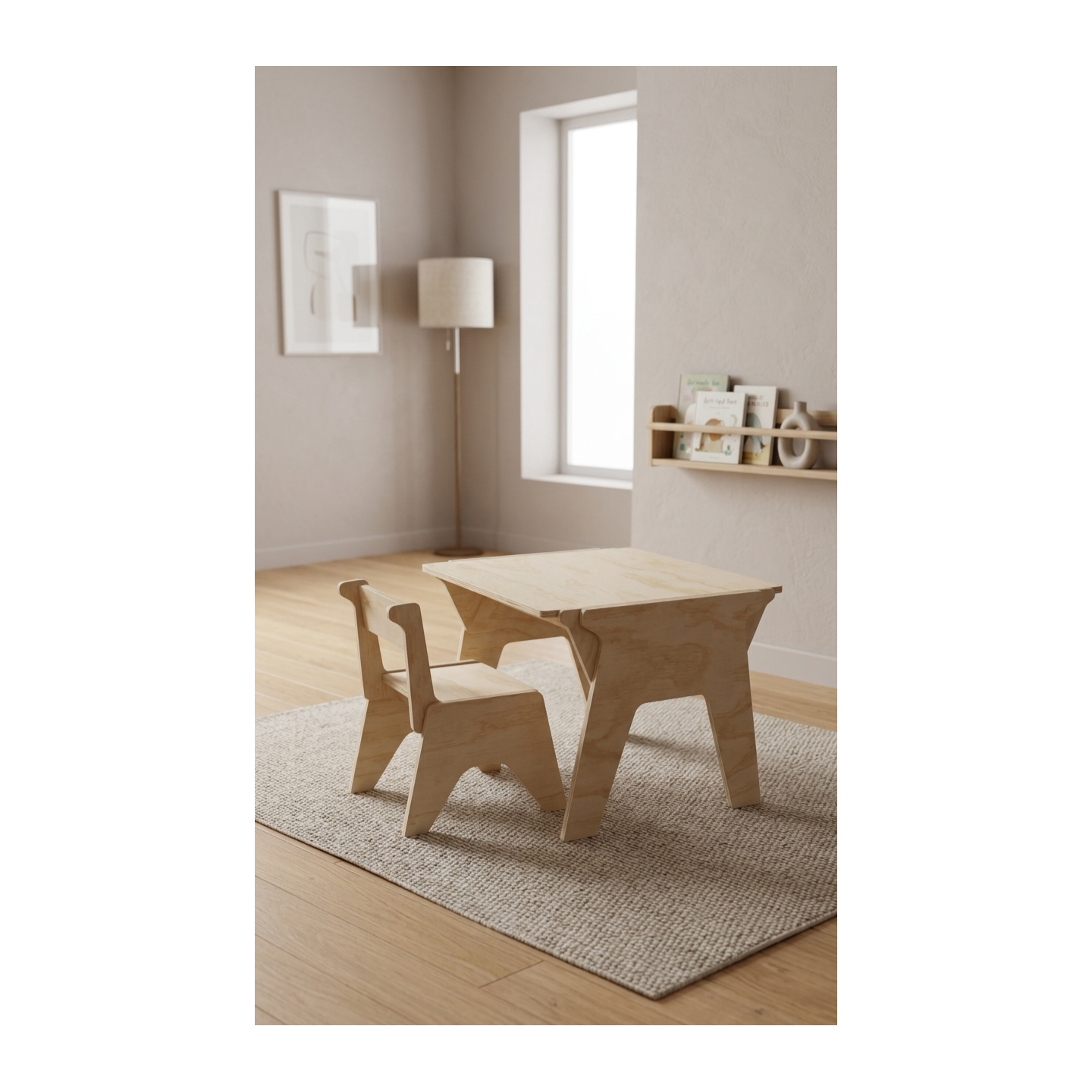 Mesa y Silla Infantil Regulable 3 Alturas (2-8 años)