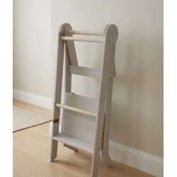 Torre Montessori Plegable de Madera (Ajustable 3 Alturas)