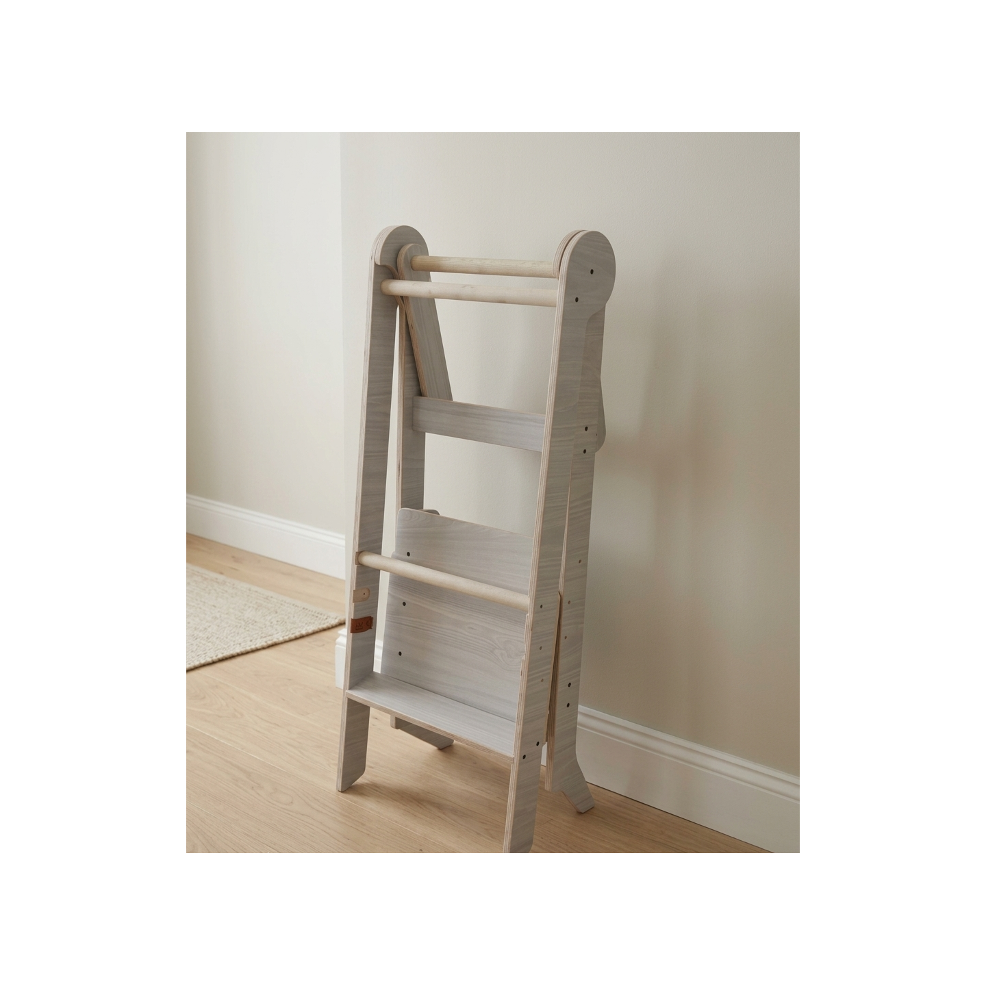 Torre Montessori Plegable de Madera (Ajustable 3 Alturas)